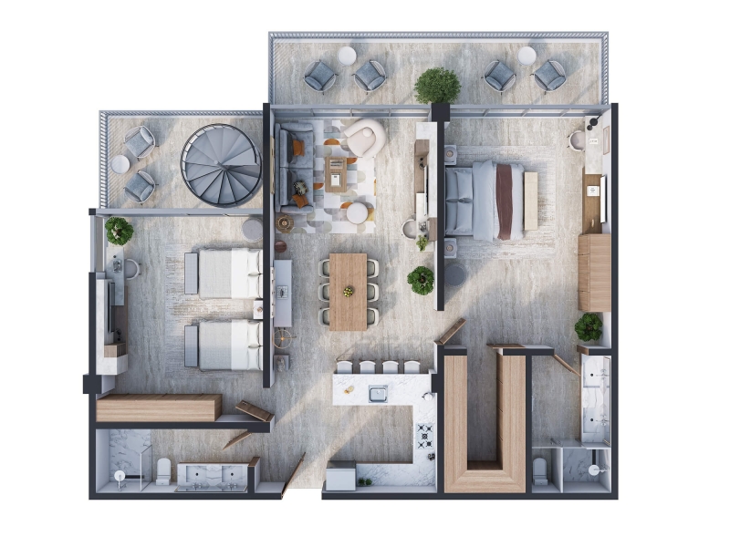 Inbleasure • Projects • La Vista Punta Cana • Unidad Tipo "C"